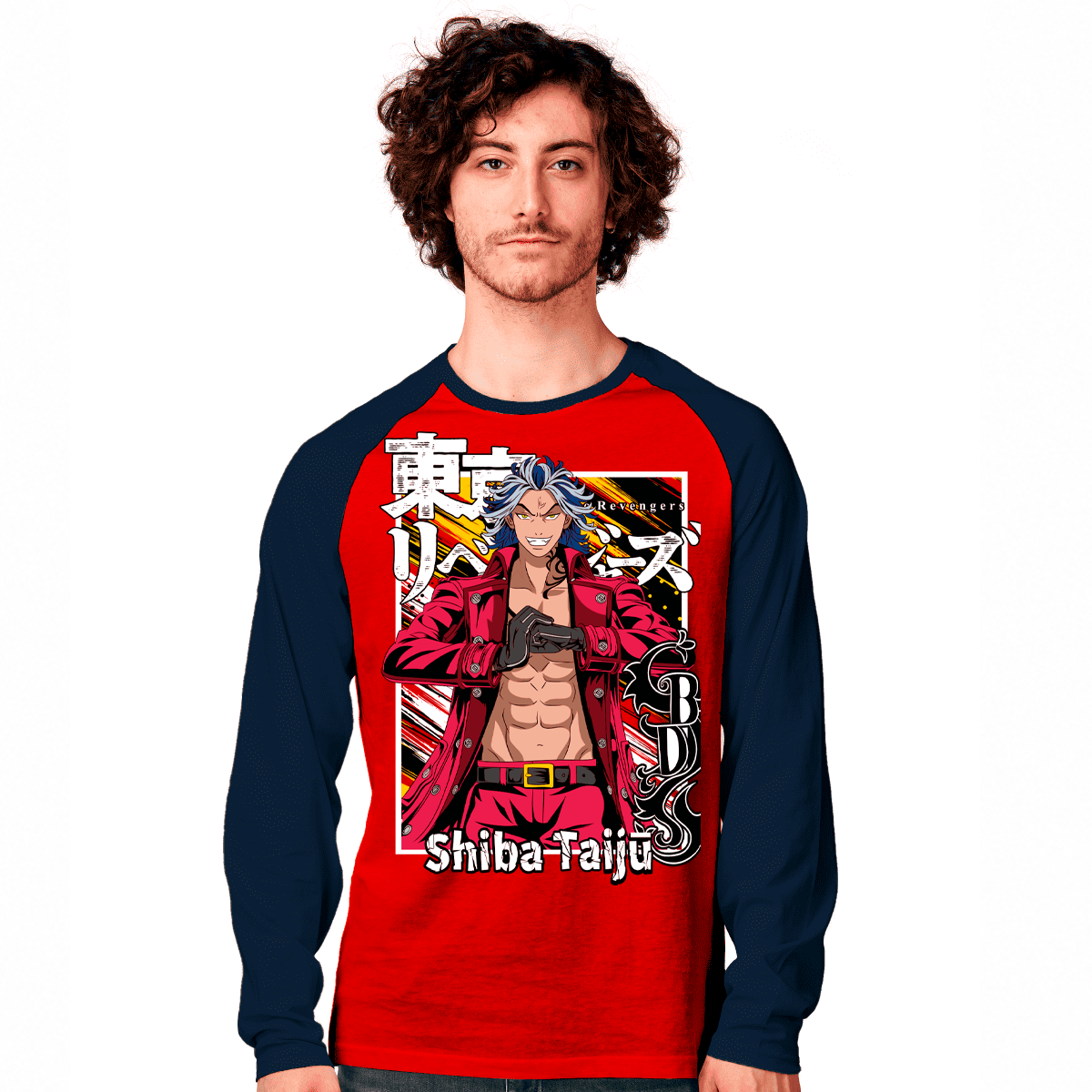 Raglan shiba taiju Polera 100% Algodón 180 Grs shiba taiju - Imagen 1